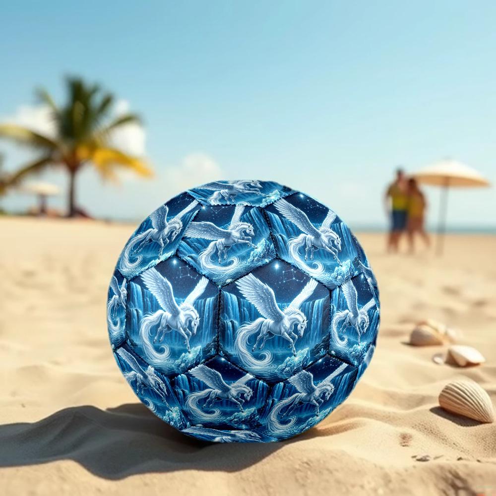 1pc Pegasus Waterfall Night Durable Size 5 Soccer Ball Professional Match Training Football Indoor &Outdoor Sports Ball p60136