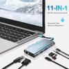 USB C HUB, USB C адаптер Dongle с 4K HDMI/VGA/Type C PD/RJ45/SD/TF кард-ридером для MacBook Pro/Air M1 iPad