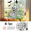 Halloween Self-Adhesive Glass Sticker Window Sticker Style Wall Sticker Door Sticker Diy Horror