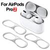 Для Airpods Pro 2 Металлическая пылезащитная наклейка Ультратонкая пленка для Apple AirPods Pro 2 Пылезащитный чехол для зарядки наушников Аксессуары