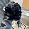 Новая женская шапка из меха кролика Рекс, утолщенная, милая, теплая, для защиты ушей, корейская версия, модная и универсальная зимняя шапка из меха кролика