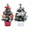 Punots Christmas Tree Mini Artificial Ball Star Desktop Ornament Home Festival Decor