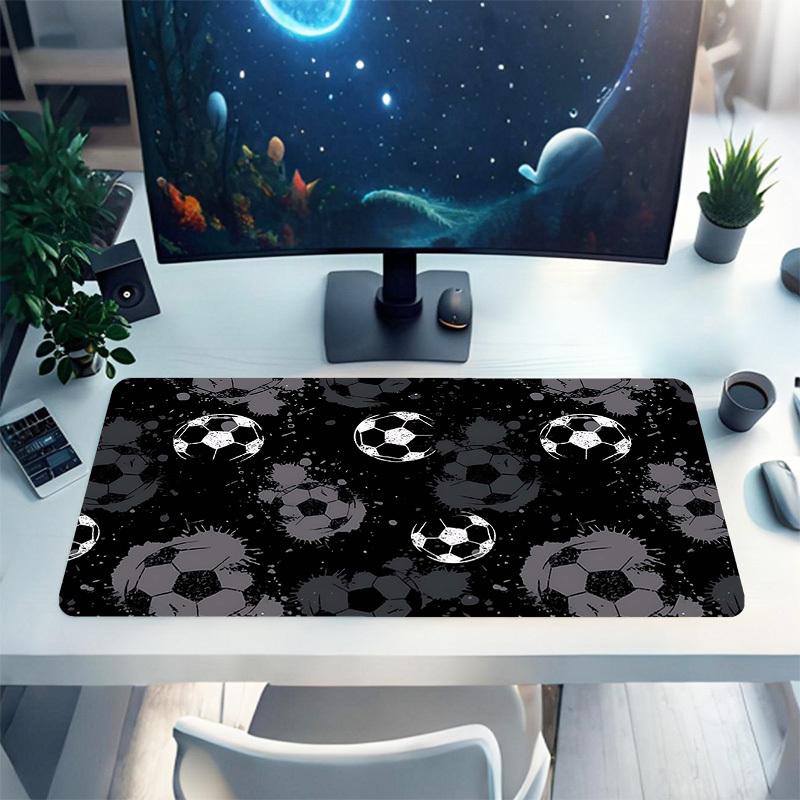 1PC Soccer ball Oversized Mouse Pad - Non-Slip Rubber Base Perfect for Office School Esports Home Decor Desk Mat 263A