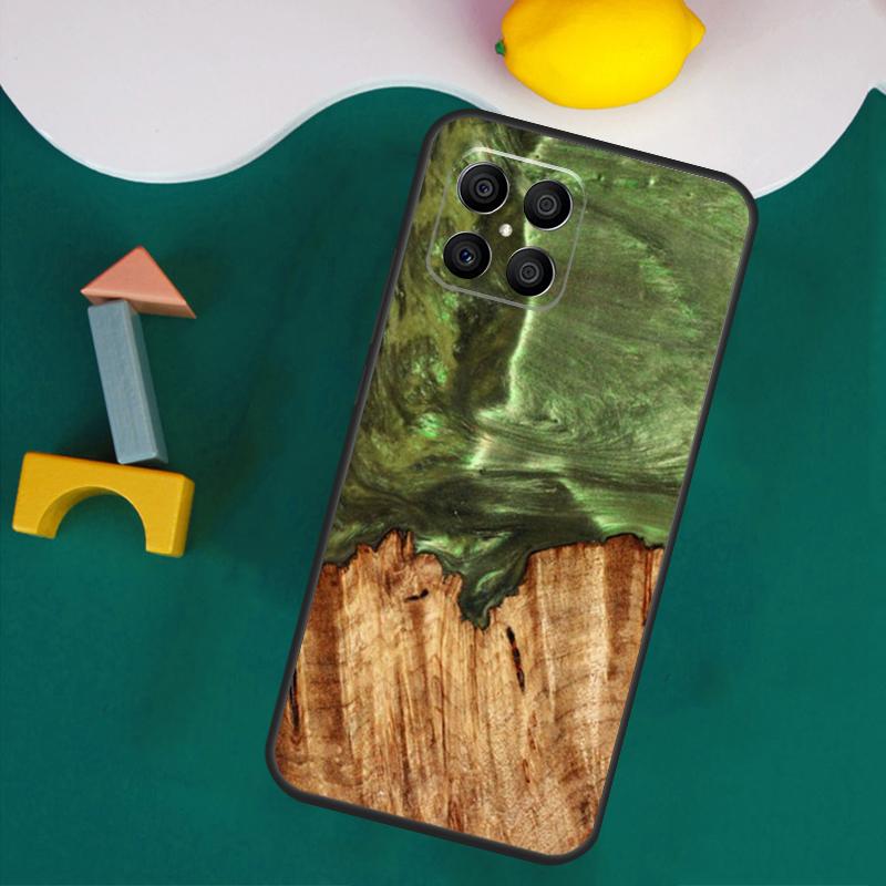Кейс-путешественник из дерева и смолы для Honor 200 Pro 50 70 90 X9a X8a X8 X9 X8b X9c X9b Honor Magic 7 Lite 5 6 Pro Чехол