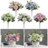Многоцветный имитационный букет пионов DIY искусственный цветок НОВАЯ цветочная композиция украшение для дома