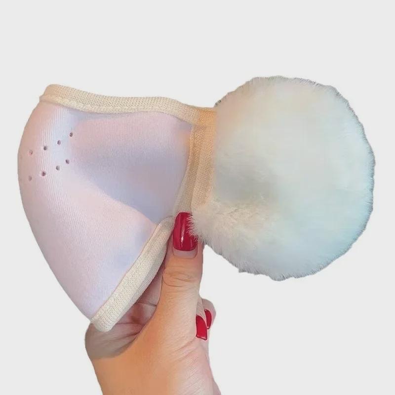 Детская зимняя защитная маска и наушники - ветрозащитные, толстые, плюшевые, для мальчиков и девочек