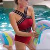 Женский сексуальный цельный бикини с пуш-ап, купальник, пляжная одежда