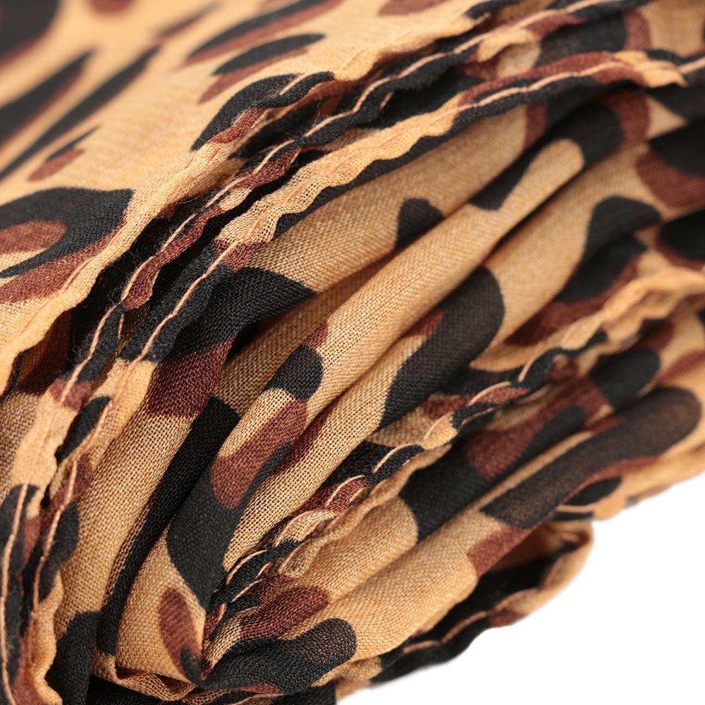 Hot Sexy New Chiffon Silk Georgette Gauz Long Style Stole Leopard Scarf Wrap Shawl Scarves