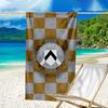 Udinese Calcio Crest Beach Towel - Soft, Absorbent Microfiber, Lightweight, Ideal for The Beach, Parties, Travel, Camping fan gifts