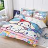 Cinnamoroll Sanrio 3D Детский Комплект Постельного Белья Пододеяльник Комплекты Комфорт Подходит Для Детей И Взрослых Милый Набивной Мультфильм