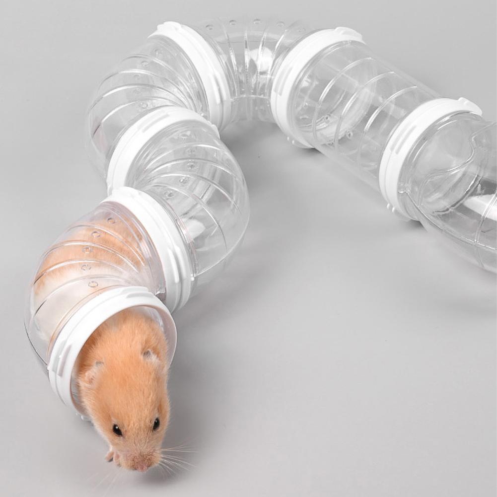 Игрушка-лабиринт для хомяка диаметром 5,5 см, переделанная клетка, внешние трубки, набор для туннеля, спортивная U-образная труба, аксессуары для хомяка, принадлежности для трубопровода