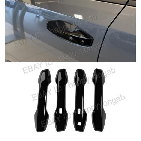 Gloss Black Door Handle Side Cover Trim Smart Keyhole For 2025-2026 Nissan Kicks