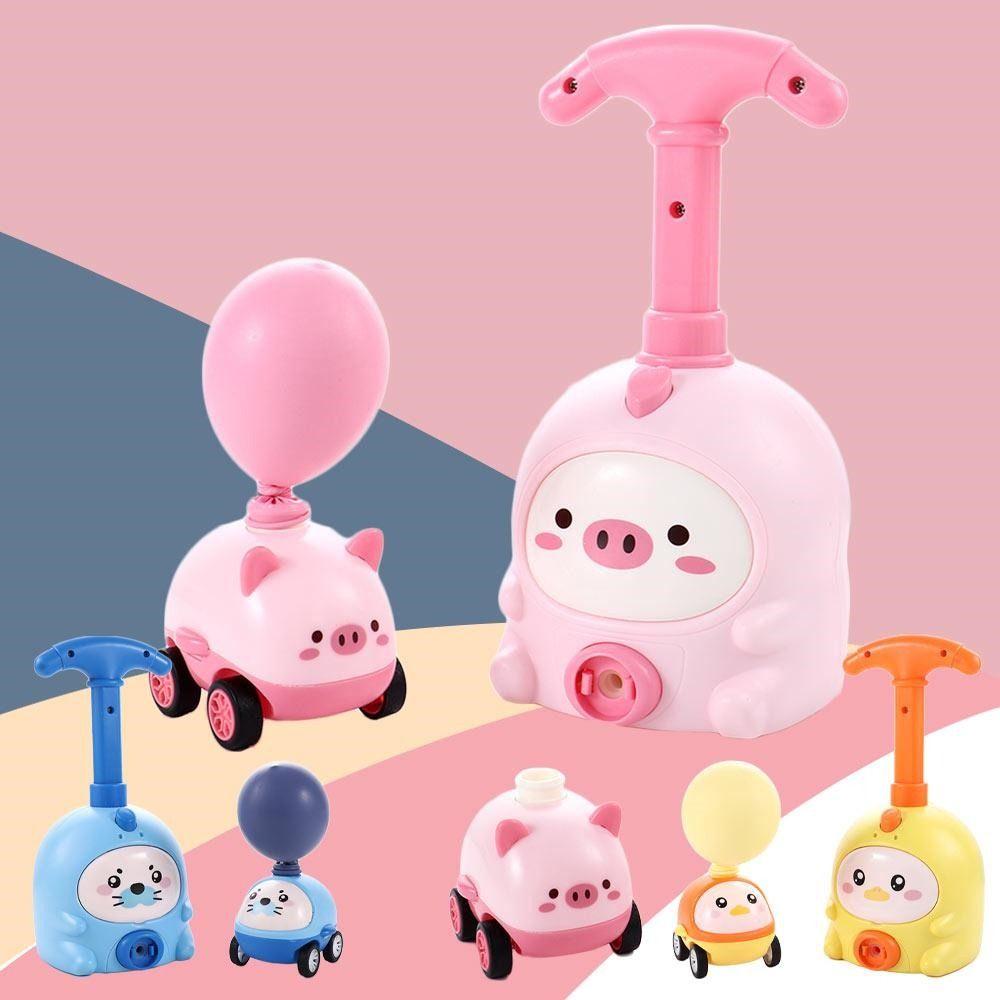 Stimulating Inertia Balloon Launcher Toy Balloon Powered Car Toy Children Educational