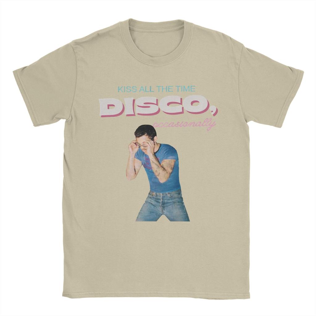 Harrys Styles Kiss All the Time Disco Occasionally T Shirt for Unisex 100 Cotton TShirt Crewneck Tee Shirt Short Sleeve Clothes