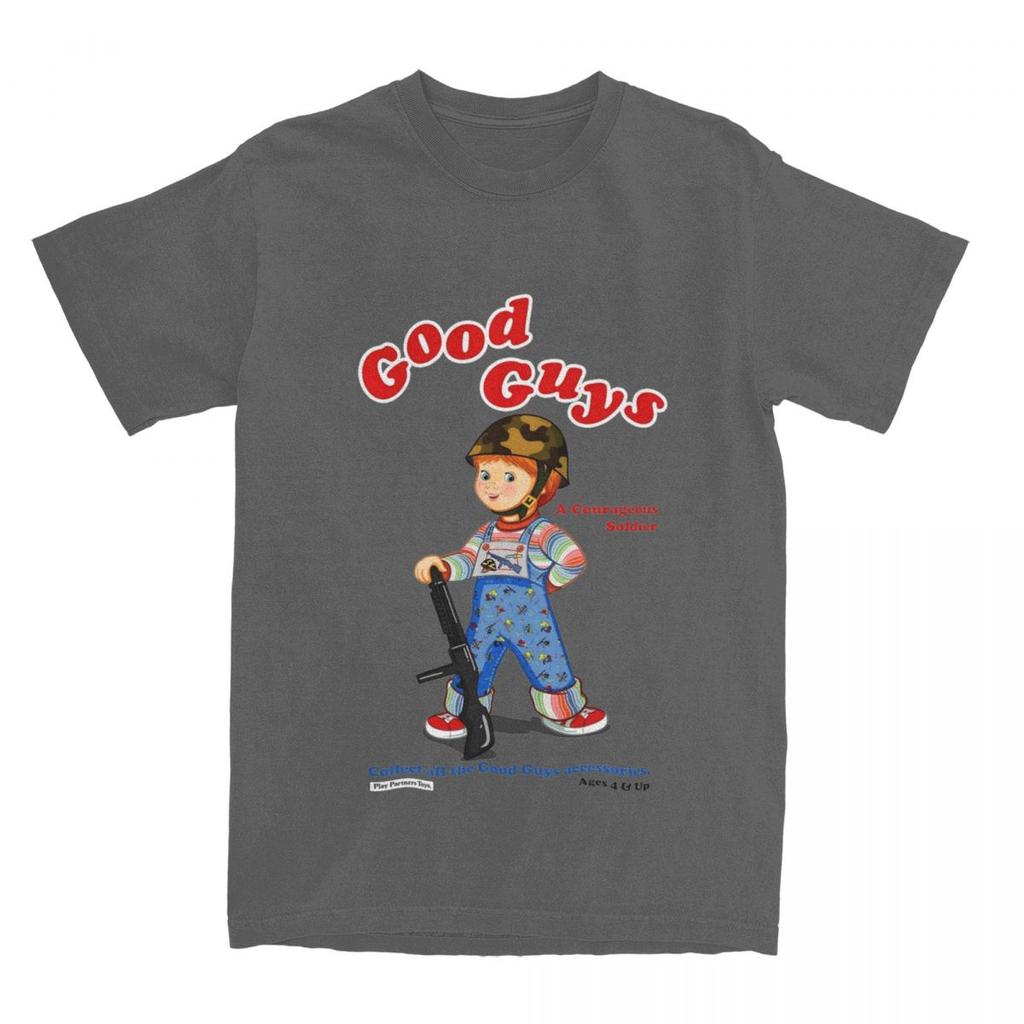 Футболка Good Guys Soldier Child's Play Chucky Merchandise для мужчин и женщин, кукла Чаки в стиле ужасов 80-х, винтажные хлопковые футболки с графическим принтом