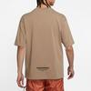 Jordan Reverse Swoosh Mocha Solid Logo Lettering Crew Neck Short Sleeve T-Shirt Men Tops Tan-Brown DV9727-207