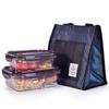 LOCK&LOCK Portable Divided Glass Lunch Container Set