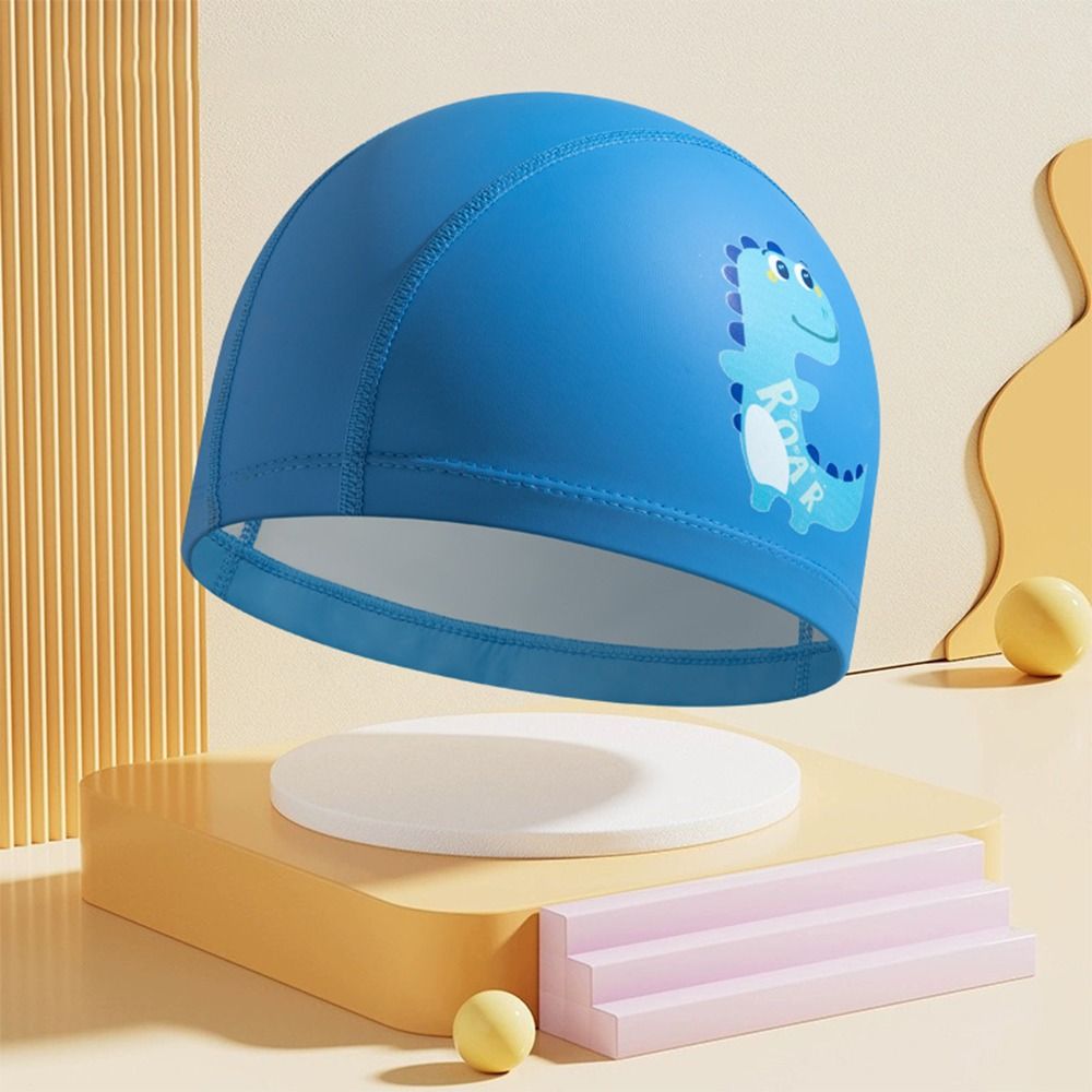 Детские шапочки для плавания из полиуретановой ткани, эластичные шапочки для плавания, дайвинга, шапочки для мальчиков и девочек