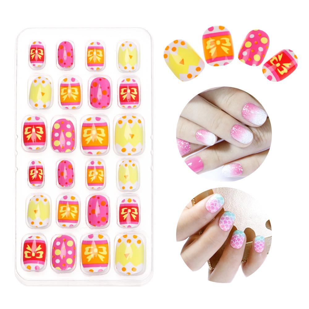 Детский искусственный маникюрный инструмент, пресс для ногтей, детские накладные ногти, накладные ногти, носимые кончики ногтей