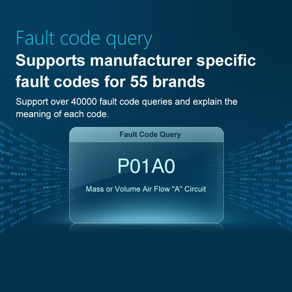 V521 Универсальный сканер OBDII Профессиональный считыватель кодов автомобилей Печать данных OBDIIEOBDCAN Режим сканирующего инструмента