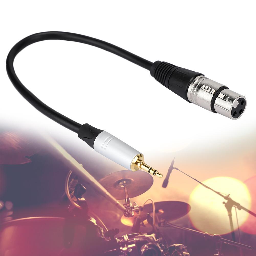Стерео 3,5 мм штекер - XLR гнездо o Кабель-конвертер 3,5 мм Адаптер 0,3 м Длина