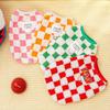 Autumn and Winter Pet Dog Dog Cat Clothes Accessories Checkerboard Teddy Than Bear Baby Clothes Small and Medium Dog Corgi