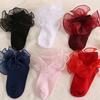 Children's Socks Puffy Lace Princess Socks Solid Color Girls' Short Socks