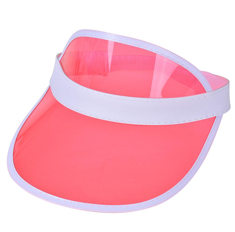 Man and Woman Unisex Custom Green Visors Retro Candy Pvc Sun Visor Cap Colored Plastic Visor Hat