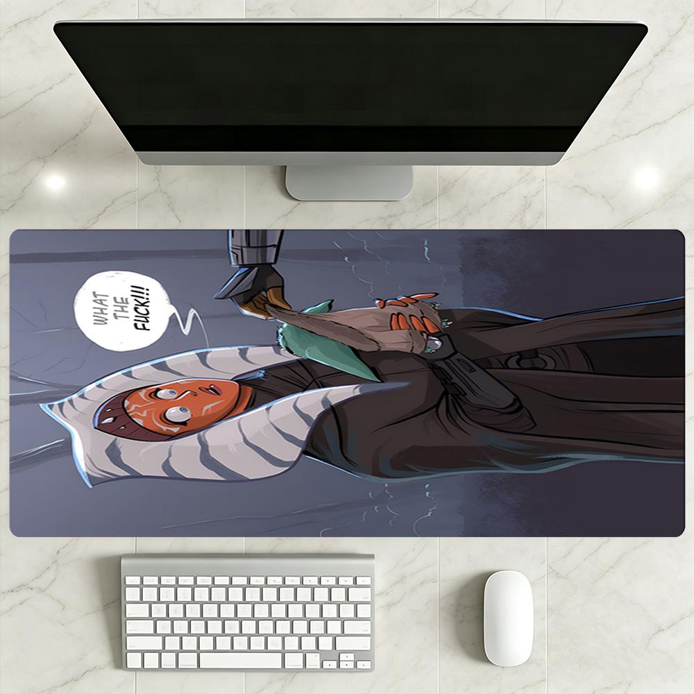 Star Wars Gaming Mouse Pad Keyboard Mat Desktop Mouse Pad Non-Slip Rubber Bottom Perfect for Office Laptop Gaming Setup