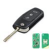 KEYYOU 433MHz 3 Button Flip Key Keyless Entry ID460 ID63 Chip Car Remote Key Fob For Ford Focus Mondeo C Max S Max Galaxy Fiesta