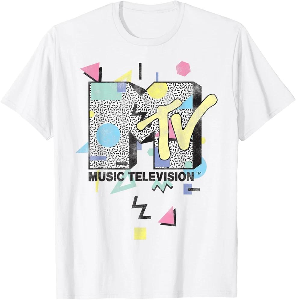 Футболка с графическим логотипом MTV Retro Shape Design