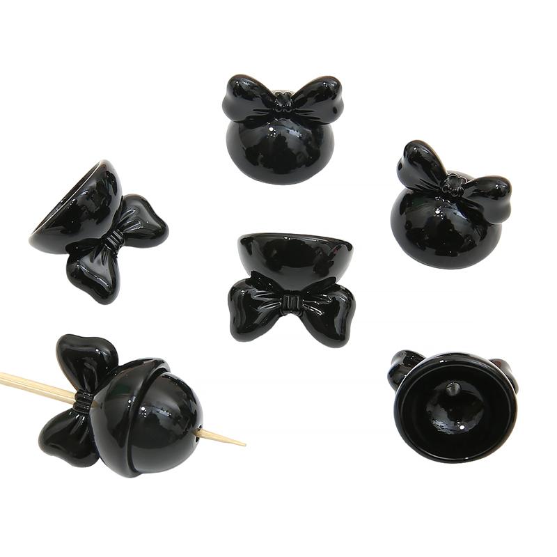 4 шт. 20 мм акриловые бусины с бантиком в виде кролика, подвески для ожерелья, брелок, сделай сам, изготовление ювелирных изделий