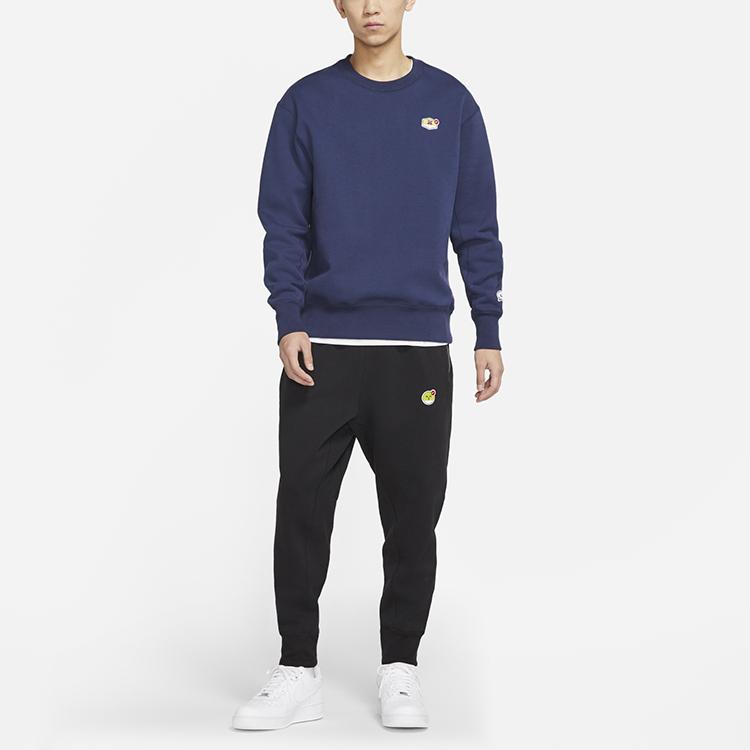 Nike Sweatshirts Men's Deep Navy Blue Crew Neck Moderate Regular CU4264-410