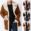 Winter New Thickened Fur Integrated Men's Jacket Imitation Velvet Long Coat Men's Jacket