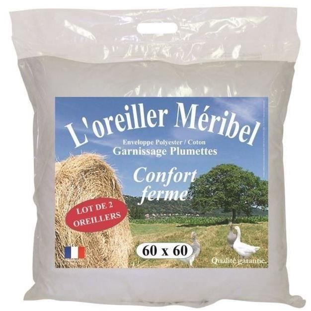 Набор из 2 подушек DODO - Méribel Plumettes - 60 x 60 см - Белый