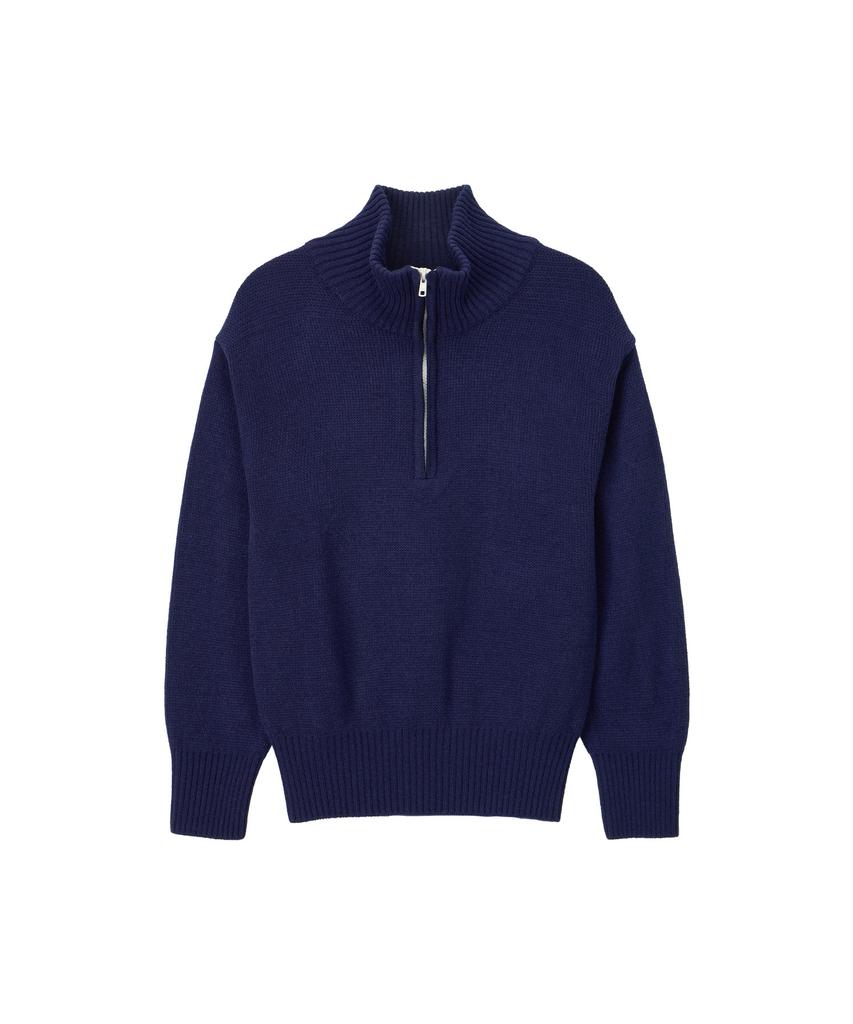 NOHANT 90S Quarter-Zip Knit Navy