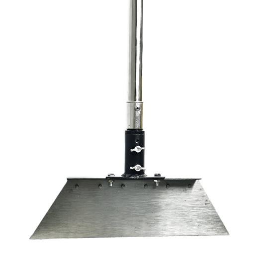 Садовая лопата для уборки Многоцелевая стальная плоская лопата с регулируемой ручкой Прочный скребок для снега Уличная лопата для окантовки газона Удаление льда