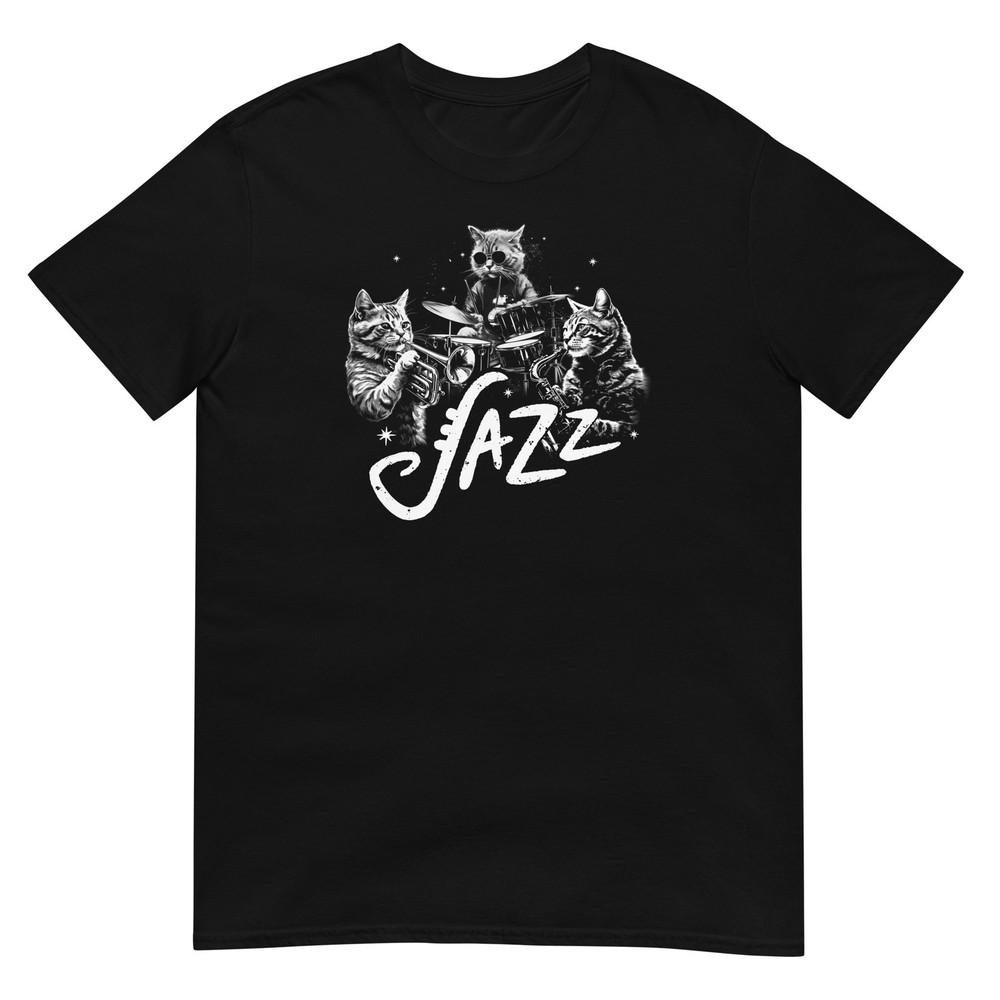 Cat Tshirt Music Tee Kitty Cats Lover Pet TShirt Unisex Design Unisex T-Shirt