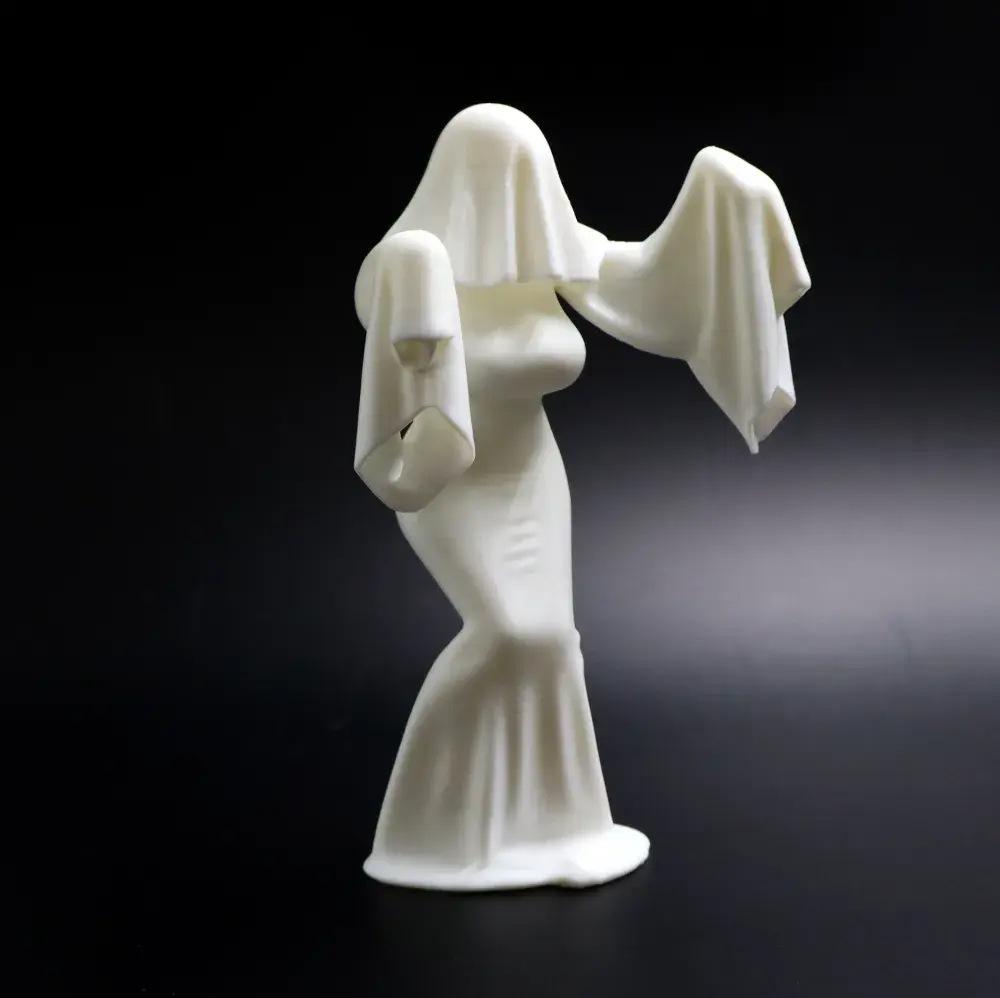 Halloween Creative Ghost Lady Desktop Decor Miniature Model Ornament