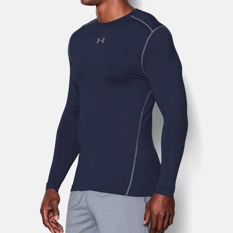 Under Armour Мужские топы для фитнеса Stretch Training, темно-синие 1265650-410