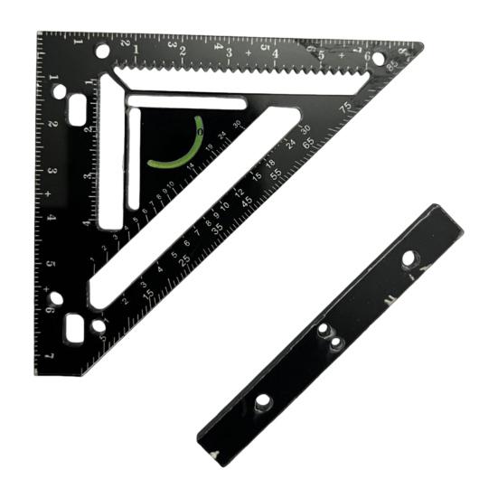 Плотницкий треугольный угольник, столярный угольник, стропильный угольник, измерительный инструмент, высокоточная треугольная линейка, транспортир