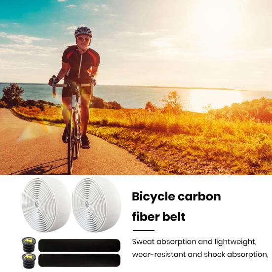 1 Set Bike Handlebar Strap Shock-absorbing Sweat-absorbing Non-slip Buffering Mountain Bike Handle Wrap Cycling Accessories