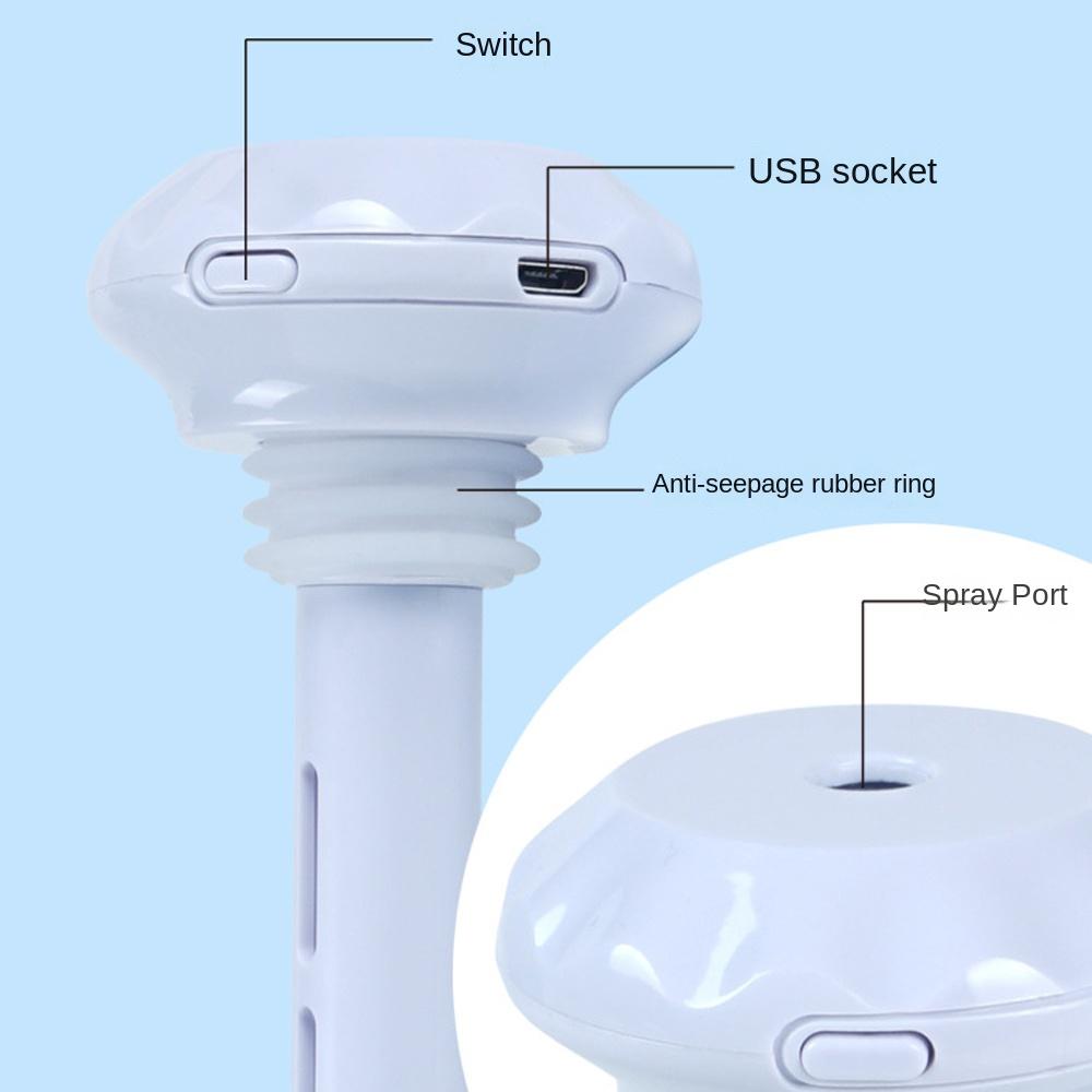 LED Lamp USB Air Humidifier ABS Car Purifier Portable Mist Maker  Home
