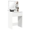 Bedroom Vanity Table with Shelf White 80 x 39.6 x 135 cm