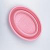 Мягкий силиконовый очиститель для макияжных кистей Складная чаша для очистки пуховок для пудры Кисти для теней Моющая чистящая подушечка Инструменты для красоты Скраб-бокс