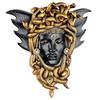 Medusa Head with Snakes Sculpture Medusa Statue Decor Gold Resin Lady Wall Plaque Wall Hanging Statue Myth Monster