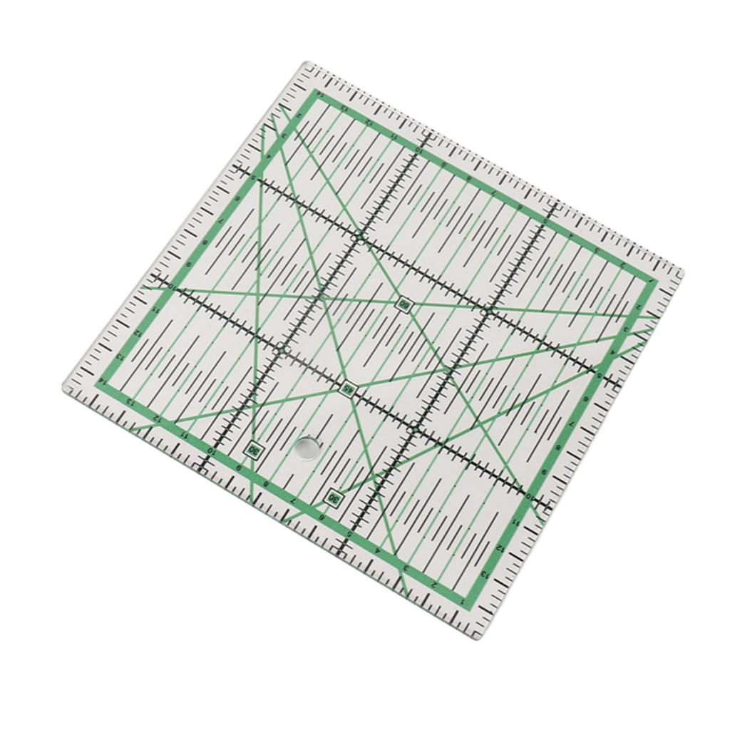 Quilting Ruler Transparent Acrylic DIY Grid Quilt Rulers with Precise Scale for Ironing Sewing