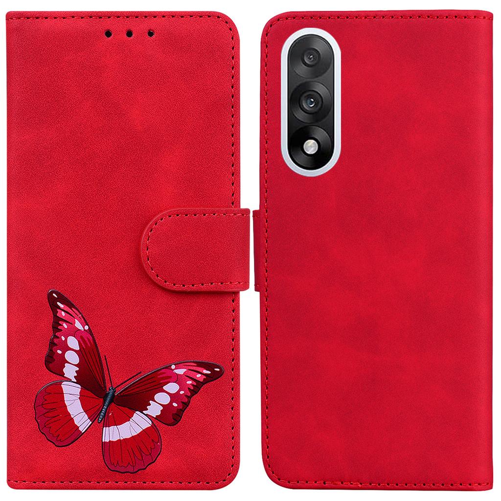 For OnePlus Nord 5 5G Stand Case PU Leather Phone Cover Butterfly Printed