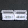 Hip Hop Sea Blue White Six Tooth Grillz Brass with Micro Inlaid Zircon Grillz Halloween Personalized Graze Grillz Jewelry