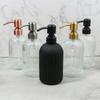Manufacturer Colorful Glass Soap Dispenser Bottle with Stainless Steel Metal Lotion Pump Customization Color for Hand Soap